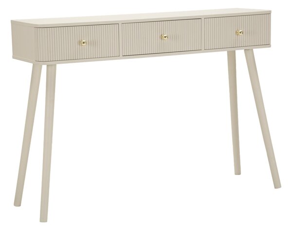 Console Shy 108x30x77 cm in Pino e MDF e Ferro