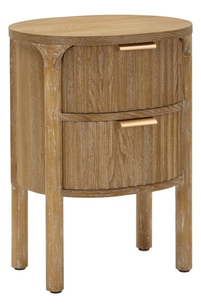 Comodino Goteborg 38x34,5x52 cm in Abete e MDF e Ferro