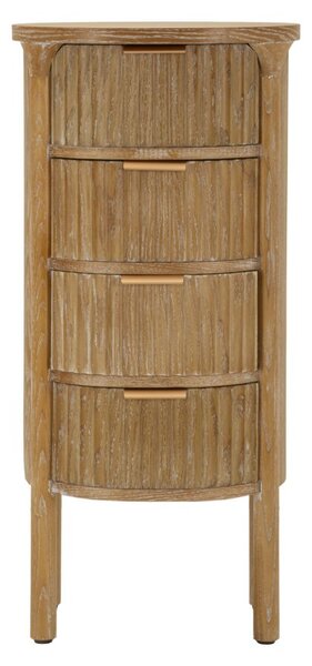 Cassettiera Goteborg 38x33,5x82 cm in Abete e MDF e Ferro