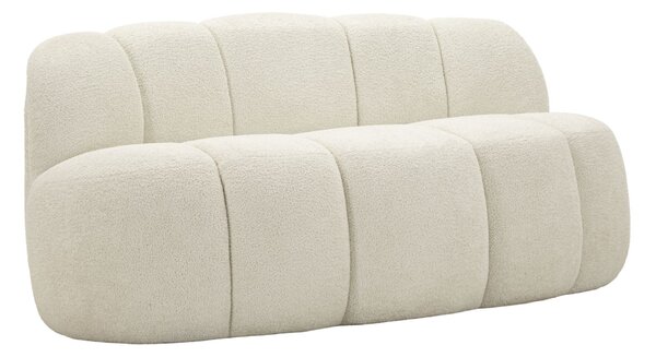 Divanetto Ball Bianco 145x80x69 cm in Compensato e Spugna e Poliestere Bianco
