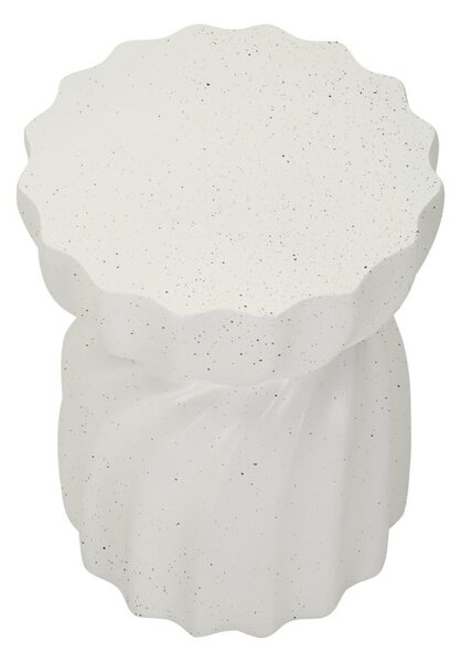 Tavolinetto Twisty Ø36x47,5 cm in Mgo Crema