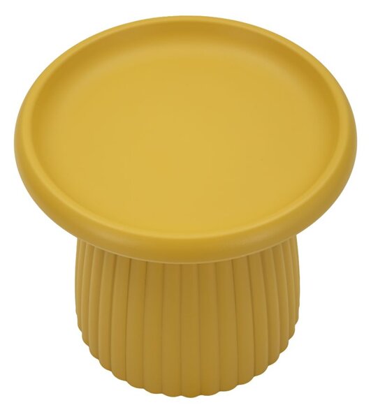 Tavolinetto Geax Senape 50x45x45 cm in Plastica Senape