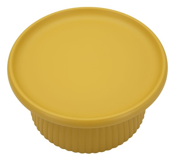 Tavolinetto Geax Senape Ø70x35 cm in Plastica Senape