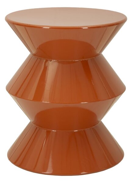 Tavolinetto Zag Orange Ø37,5x45 cm in Metallo Arancione