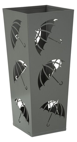 Portaombrelli Umbrella 19x19x48 cm in Metallo Grigio
