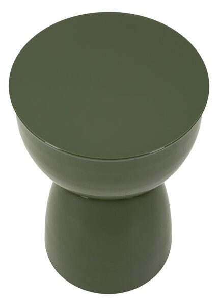 Tavolinetto Yao Verde Ø31x46 cm in Metallo Verde
