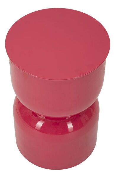Tavolinetto Oyi Fuxia Ø31x46 cm in Metallo Rosa