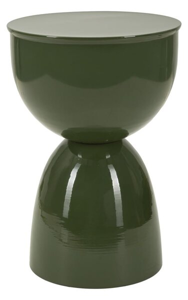 Tavolinetto Yao Verde Ø31x46 cm in Metallo Verde