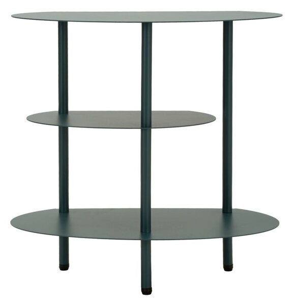 Comodino Saturno Ottanio 49,5x27,5x49,5 cm in Metallo Verde acqua