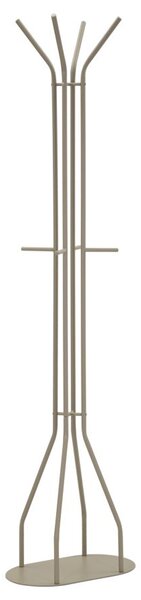 Appendiabiti Saturno Tortora 45x28x178 cm in Metallo Grigio tortora