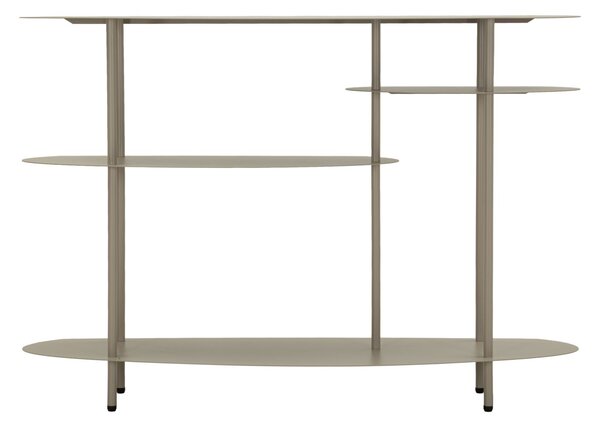 Console Saturno Plus Tortora 118x34x82 cm in Metallo Grigio tortora