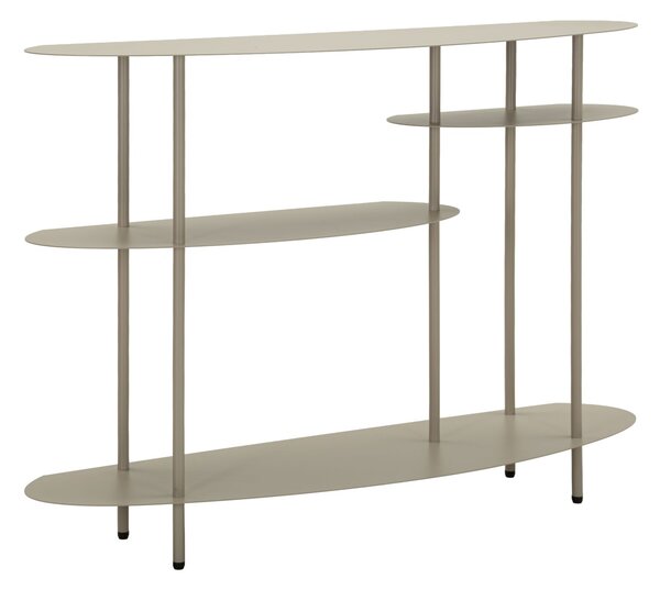 Console Saturno Plus Tortora 118x34x82 cm in Metallo Grigio tortora