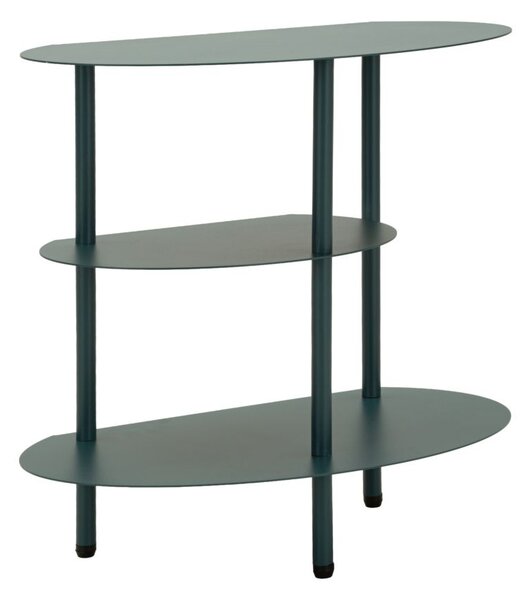 Comodino Saturno Ottanio 49,5x27,5x49,5 cm in Metallo Verde acqua
