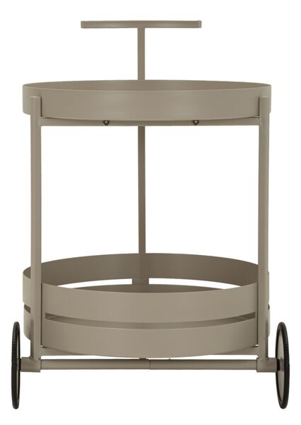 Carrello Saturno Tortora 40x49,5x61 cm in Metallo Grigio tortora