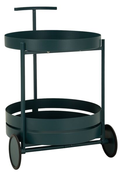 Carrello Saturno Ottanio 40x49,5x61 cm in Metallo Verde acqua