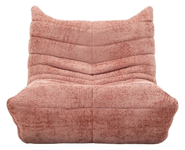 Poltrona Mask Rosa 103x100x80 cm in Spugna e Poliestere Rosa