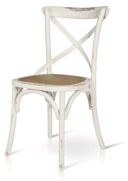ABBY - sedia moderna in legno con seduta in paglia