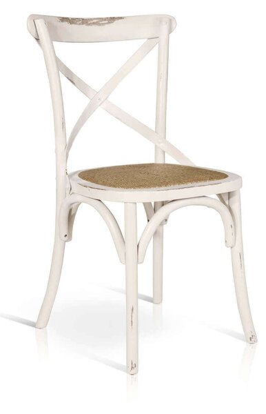 ABBY - sedia moderna in legno con seduta in paglia