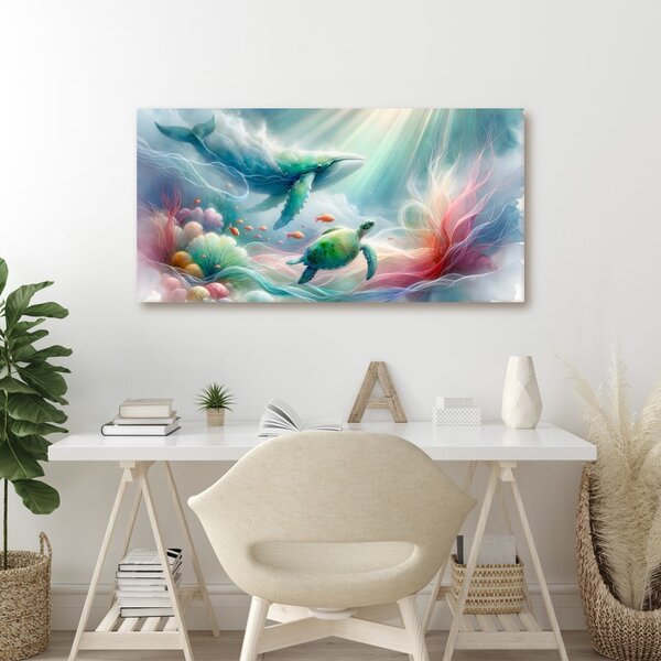 Quadro su tela – Mondo sottomarino degli animali