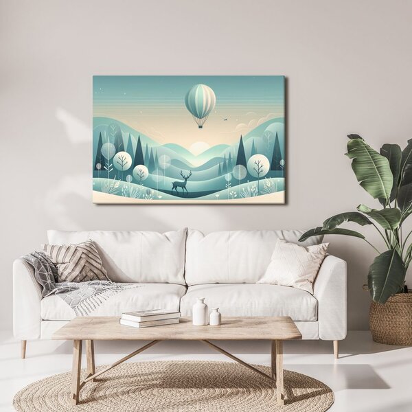 Quadro su tela – Cervo sotto il pallone