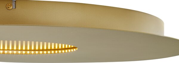 Plafoniera moderna oro 60cm incl. LED dimmerabile a 3 livelli - Morning