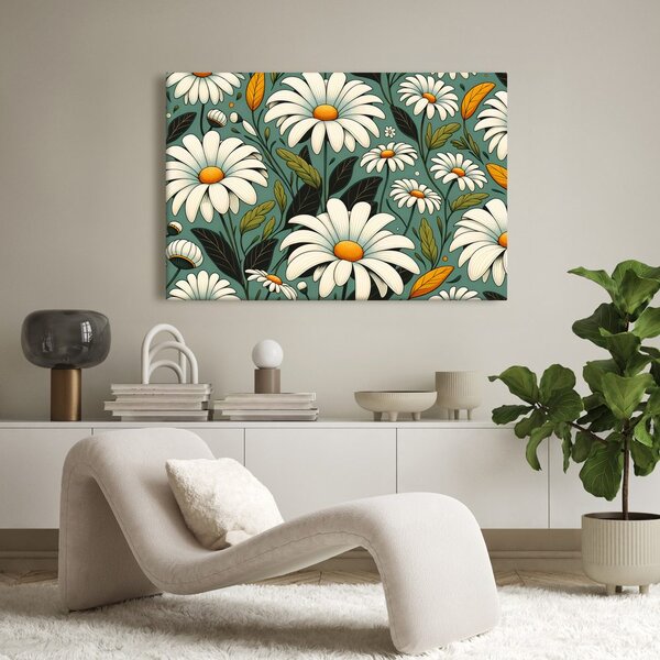 Quadro su tela – Margherite in fiore
