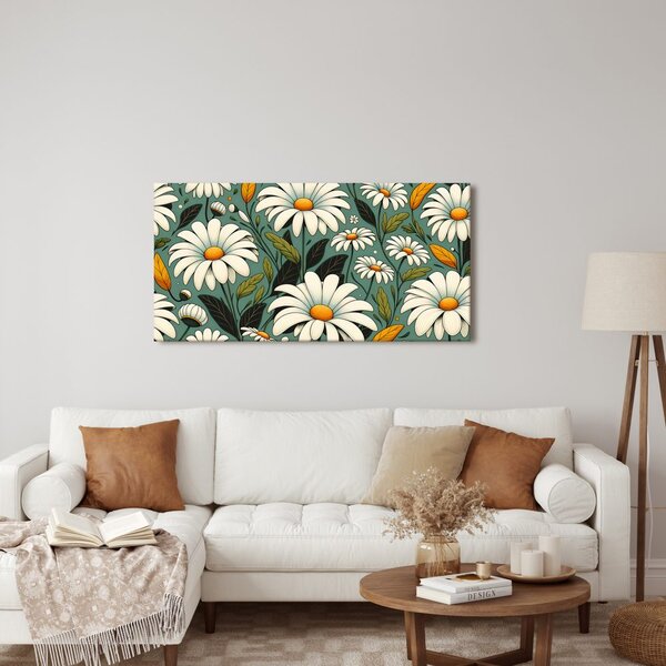 Quadro su tela – Margherite bianche