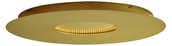 Plafoniera moderna oro 60cm incl. LED dimmerabile a 3 livelli - Morning