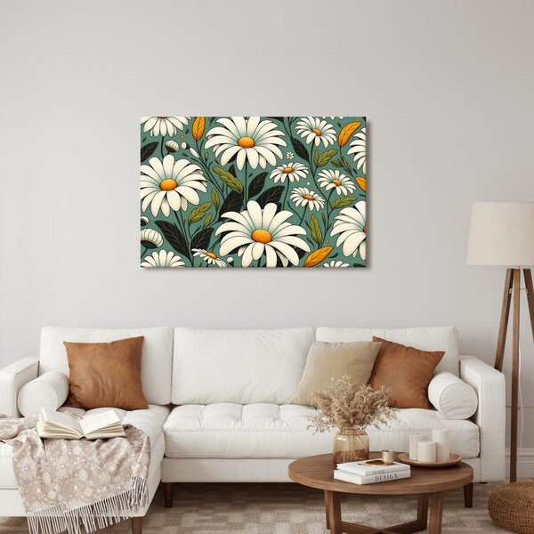 Quadro su tela – Margherite in fiore