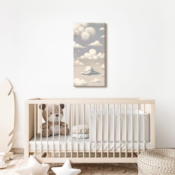 Quadro su tela – Nuvolette pastello
