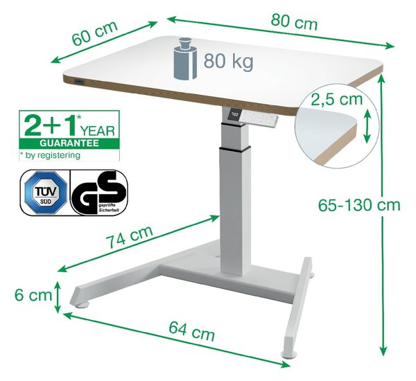 Scrivania ergonomica regolabile Ergo - Leitz