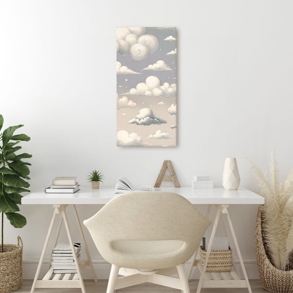 Quadro su tela – Nuvolette pastello
