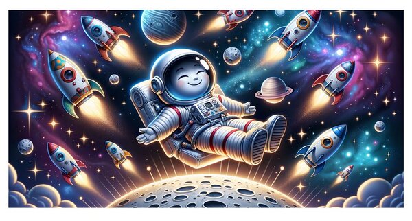 Quadro su tela – Avventura del piccolo pilota