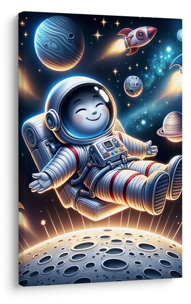 Quadro su tela – Astronauta felice nello spazio