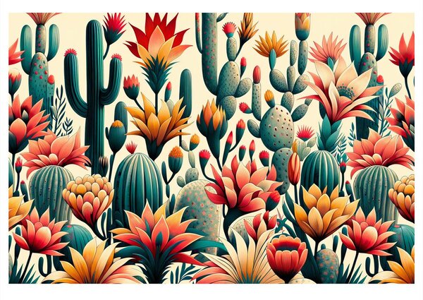 Quadro su tela – Cactus in fiore