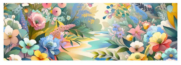 Quadro su tela – Fiori dai mille colori