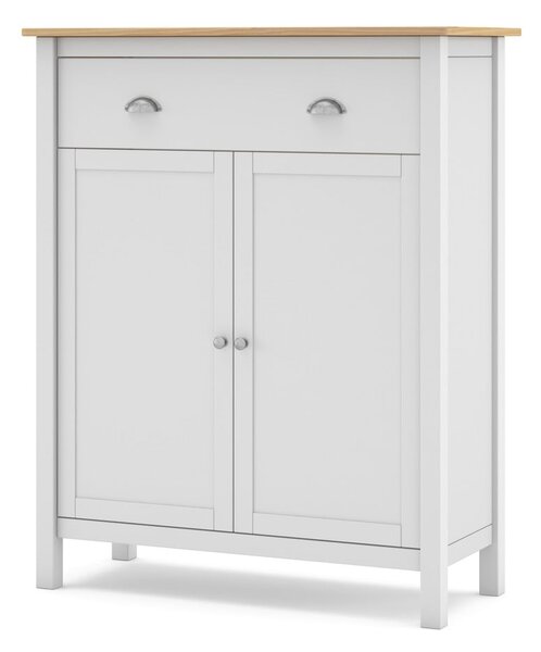 Cassettiera alta in pino bianco/naturale 90x110 cm Misti - Marckeric