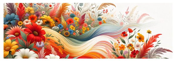 Quadro su tela – Danza dei fiori