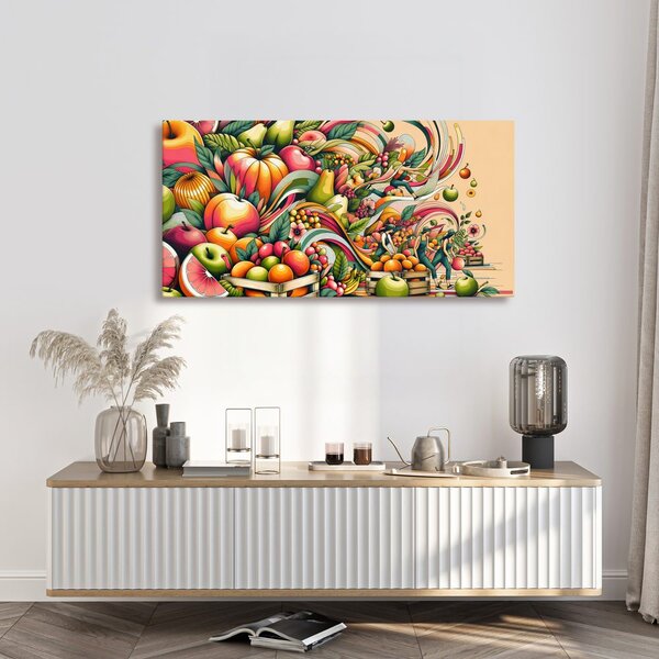 Quadro su tela – Raccolta di frutta
