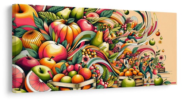 Quadro su tela – Raccolta di frutta