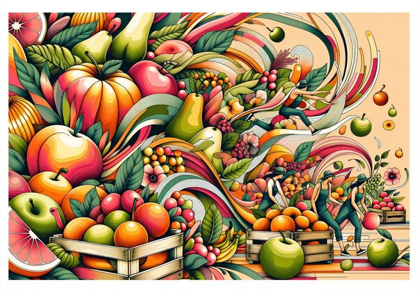 Quadro su tela – Esplosione di frutta