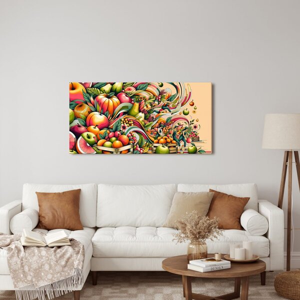 Quadro su tela – Raccolta di frutta