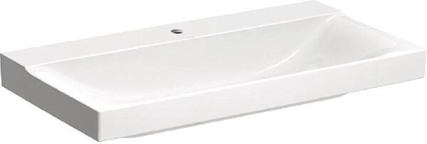 Geberit Xeno 2 lavabo avec trou pour robinetterie, sans trop-plein, 90x48 cm blanc avec KeraTect, 500531011, 500.531.01.1, 500.531.01.1