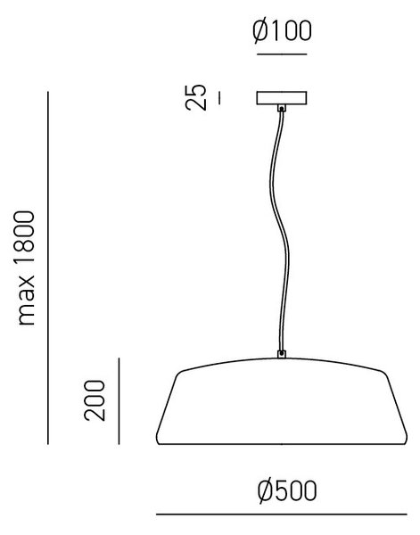 Lampada a Sospensione Bonella S/P - Design Moderno in Alluminio Finitura Bianco Opaco, Attacco E27, Installazione Interna - Gealuce