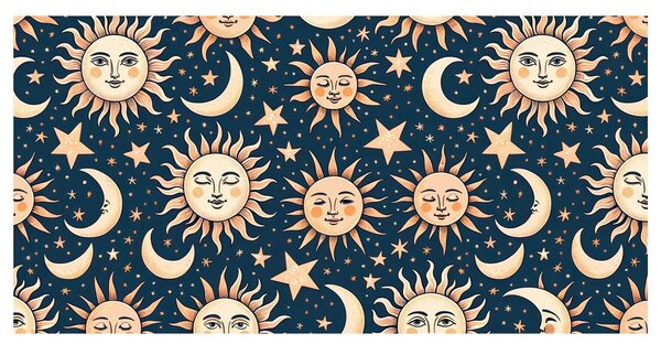 Quadro su tela – Sole e luna