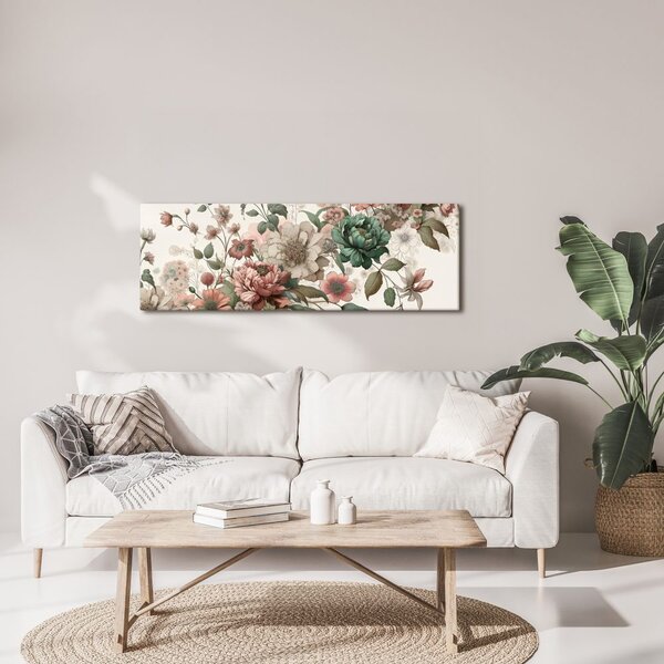 Quadro su tela – Motivo floreale vintage