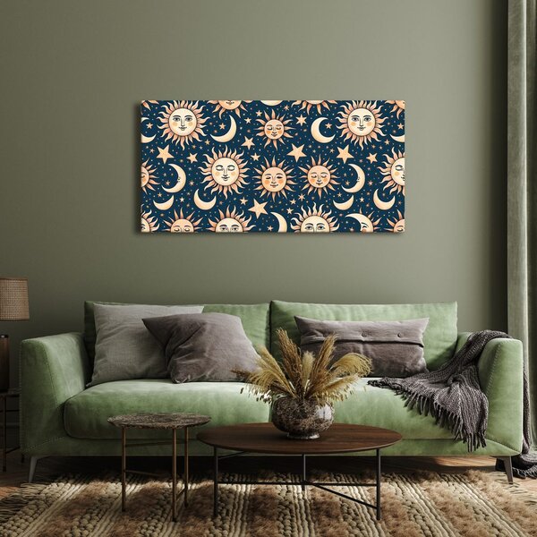 Quadro su tela – Sole e luna