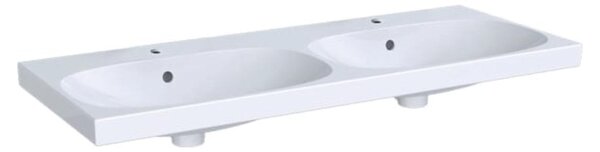 Geberit Acanto double lavabo, 2 trous de robinetterie, avec trop-plein, 1200x480mm, 500.627.01.2, 500.627.01.2