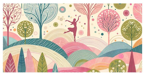 Quadro su tela – Ballerina aggraziata