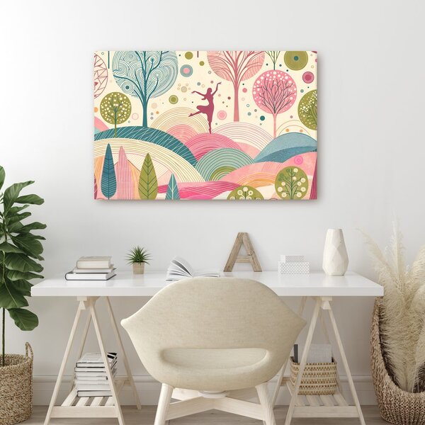 Quadro su tela – Ballerina nella natura